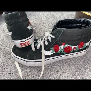 rose old skool high top vans